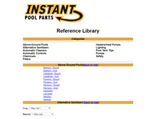 Tablet Screenshot of instantpoolparts.com